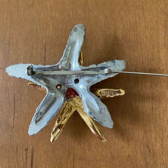 Star Fish Brooch Maurice Milleur Vintage - Picture 4 of 4